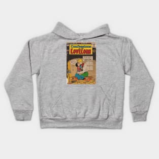 Vintage Confessions of the Lovelorn Cover Kids Hoodie